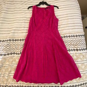 Pink midi dress